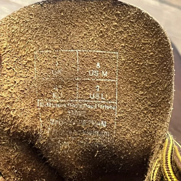 Dr. Martens Brown Leather Lace Up Boots Mens size 8 Women’s size 9 - Picture 3 of 11